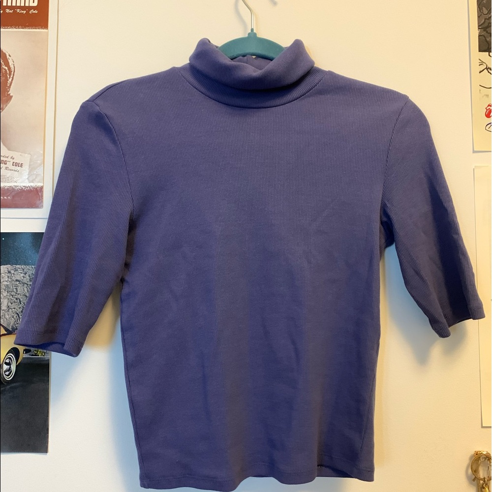 Zara Indigo Blue/Purple turtleneck